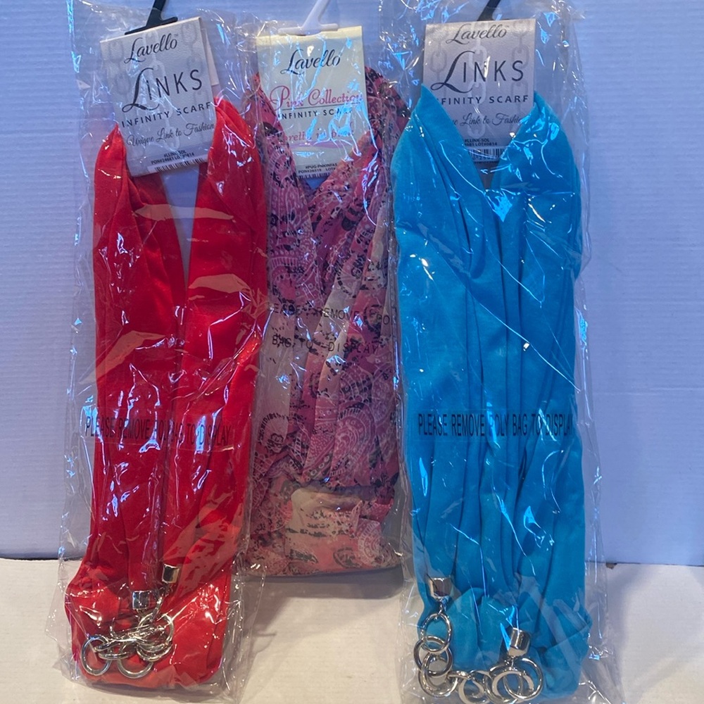 NWT Bundle of 3 Infinity Scarves
